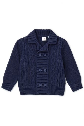 Haut de fête en mélange de coton pour nouveau-né