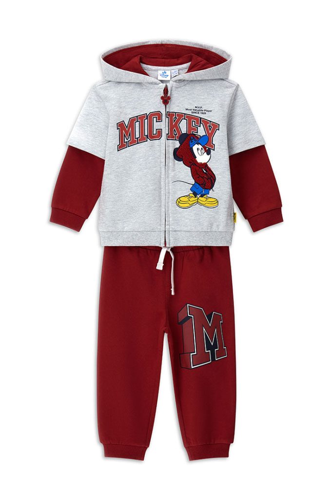 Ensembles de jogging et survêtements Disney pour bébé garçon « Back To School » avec capuche ouverte