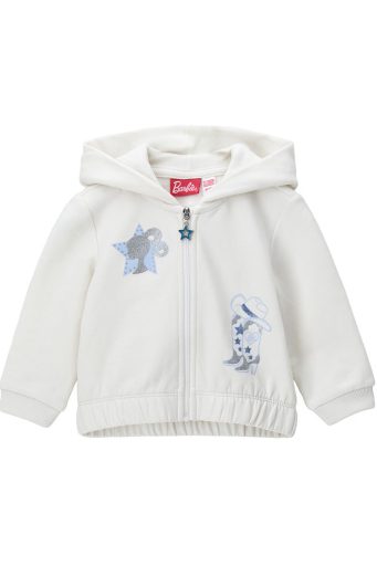 Sweat-shirt à capuche ouverte pour bébé fille Texas Baby BARBIE, chemises et hauts