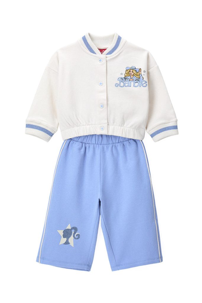 Texas Baby BARBIE Ensembles de jogging pour bébé fille, veste + pantalon et survêtements