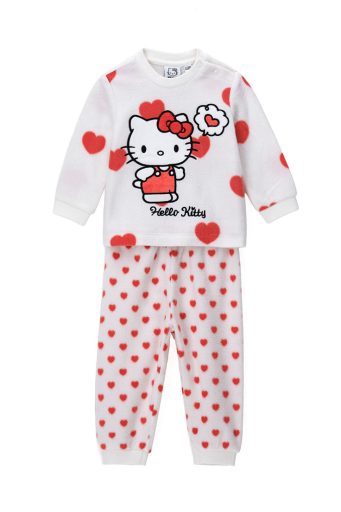 Pyjama bébé fille HELLO KITTY Bonne nuit avec col ML
