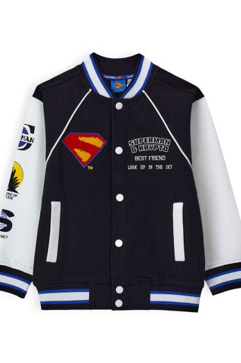 Sweat-shirt Capsule Denim COMICS JLEAGUE pour garçon, chemises et hauts