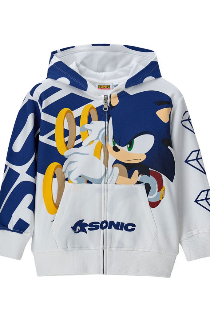 Sweat-shirt Adventure SEGA SONIC Boy, veste, chemises et hauts