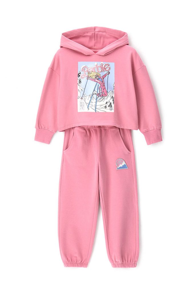Ensembles de jogging et survêtements Barbie pour fille, avec cols, style club de ski 1