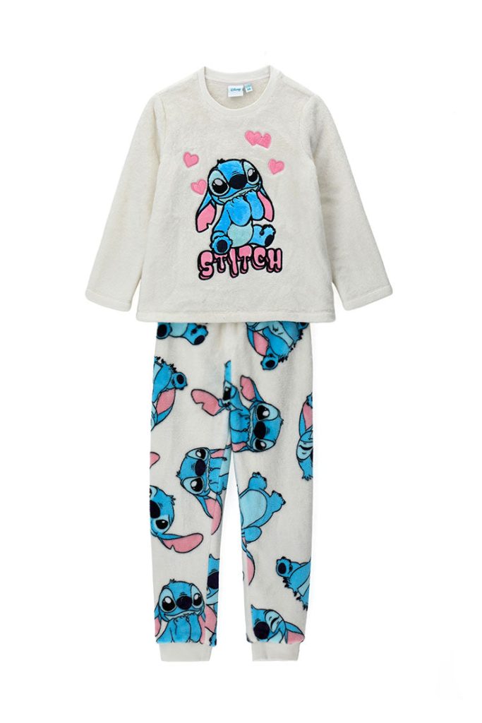 Pyjama fille Good Night DISNEY STITCH avec col ML