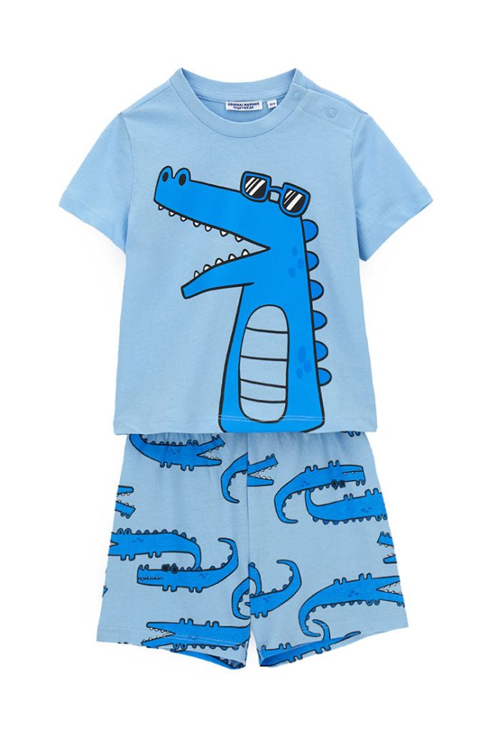Pyjama court pour bébé garçon « Bonne nuit » 1