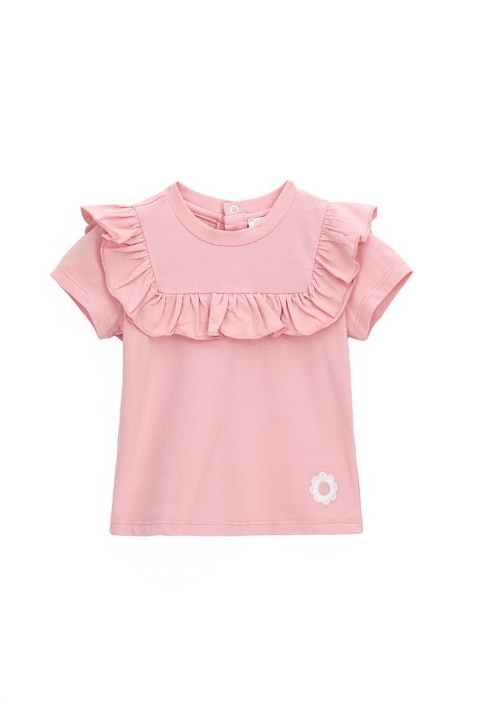 T-shirt carré pour bébé fille « Jour spécial »