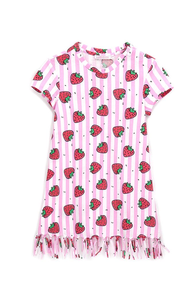 Cache-maillot rayé pour bébé fille