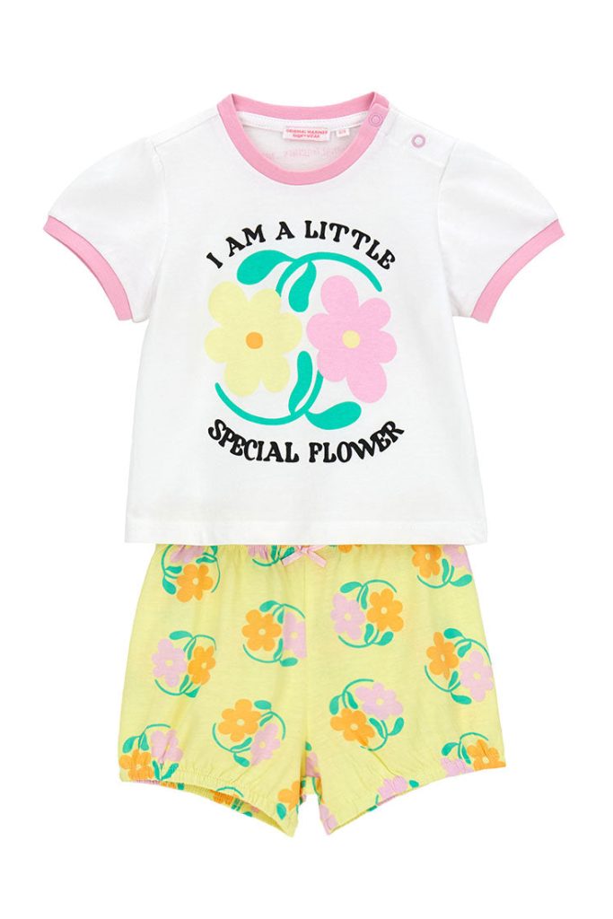Pyjama Bonne Nuit Bébé Fille Avec Nœud 2