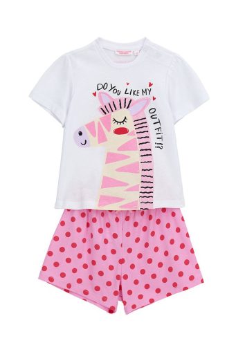 Pyjama Bonne Nuit Bébé Fille Avec Noeud