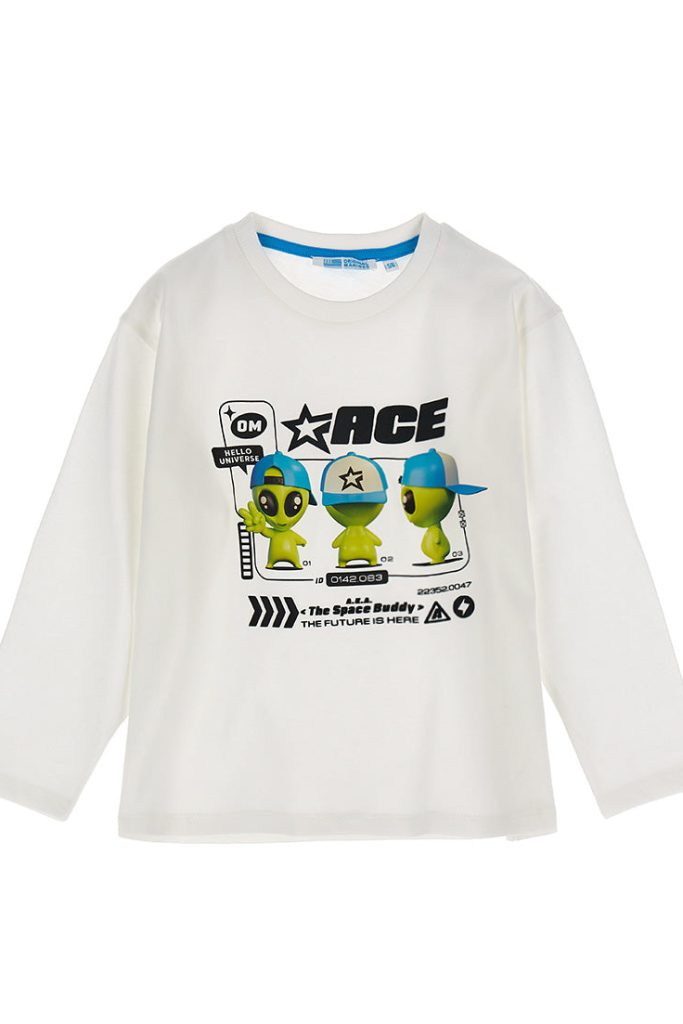T-shirt imprimé garçon ballon couleur