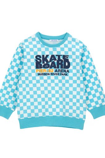 Sweat-shirt à carreaux Skate Boy