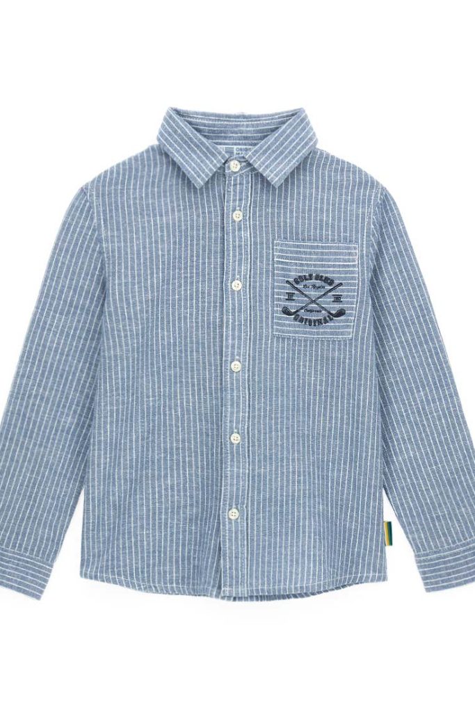Chemise en lin mélangé pour garçon de la Golf League