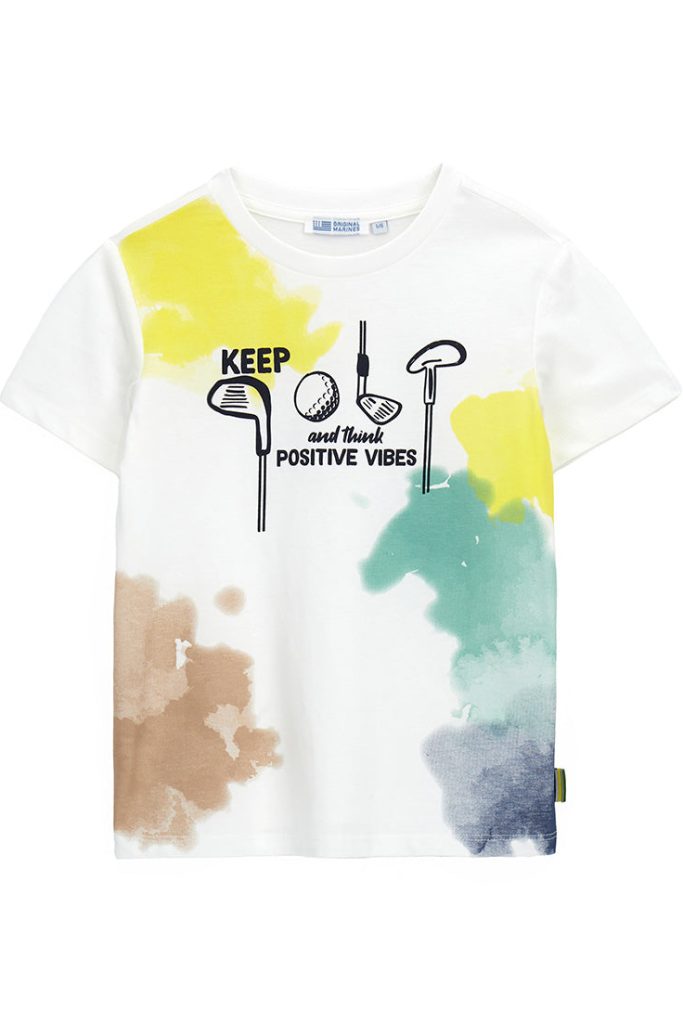 T-shirt Golf League Boy avec grand imprimé