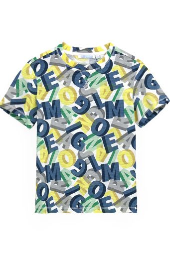 T-shirt garçon de la Golf League avec imprimé intégral