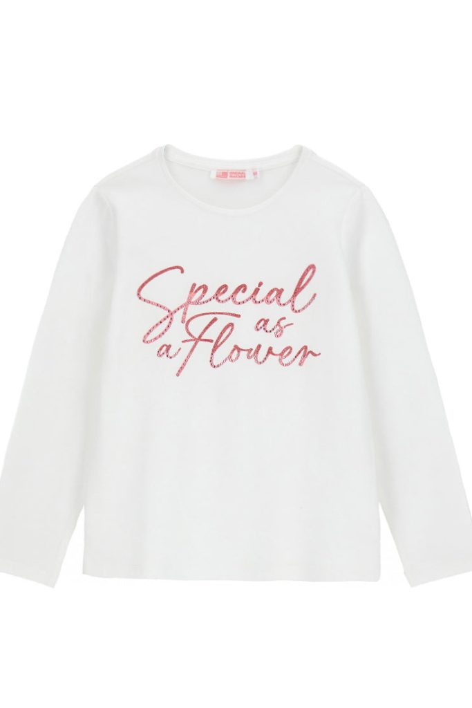 T-shirt fille avec strass « House Of Flowers »