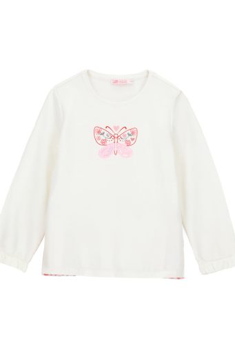 T-shirt fille à volants « House Of Flowers »