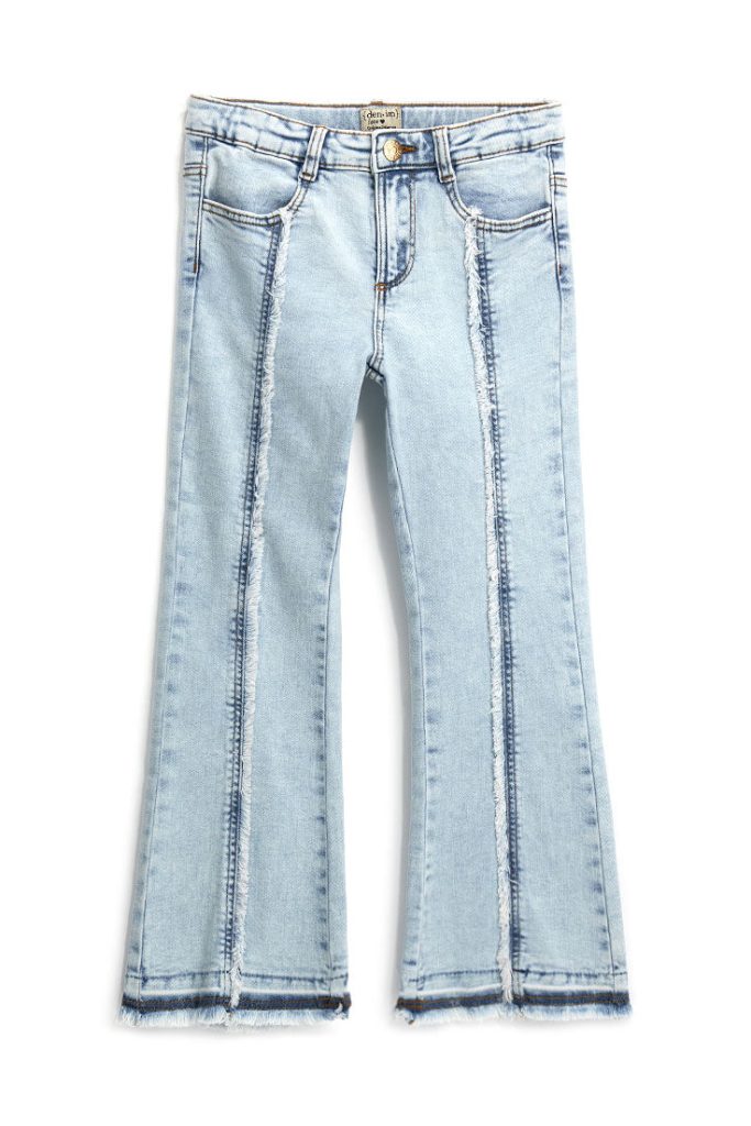 Jean évasé à franges Capsule Denim Girl