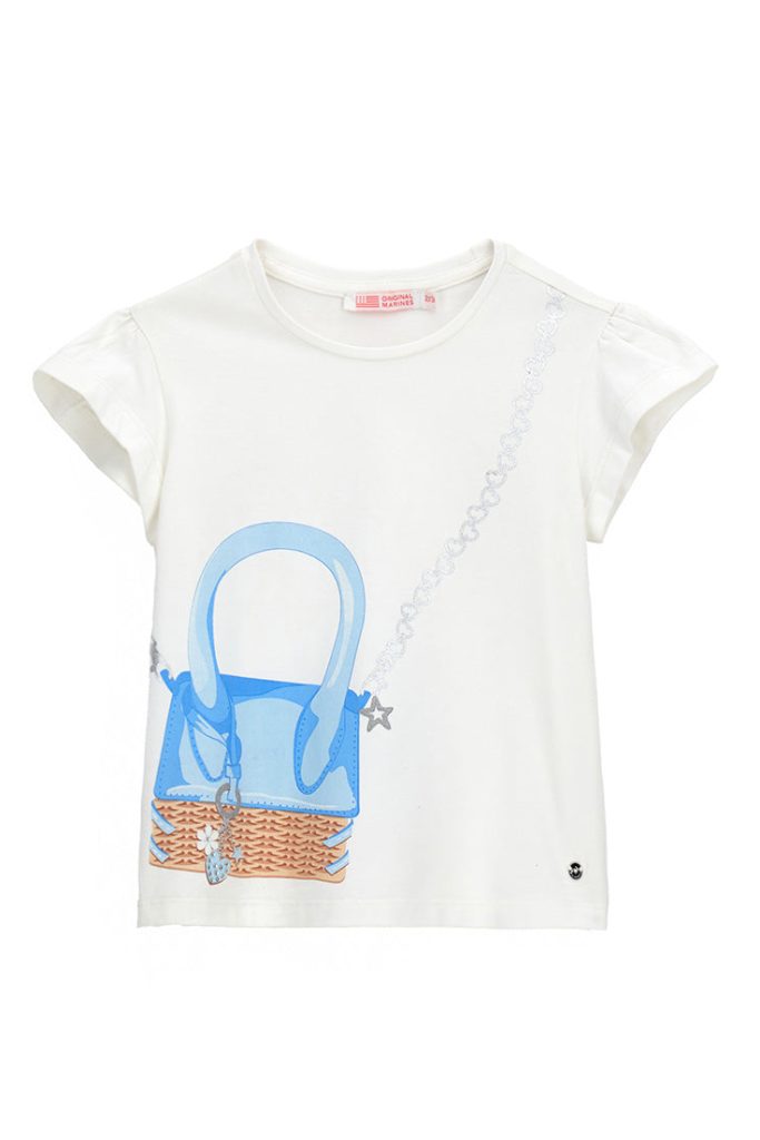 T-shirt Mademoiselle Girl avec feuille