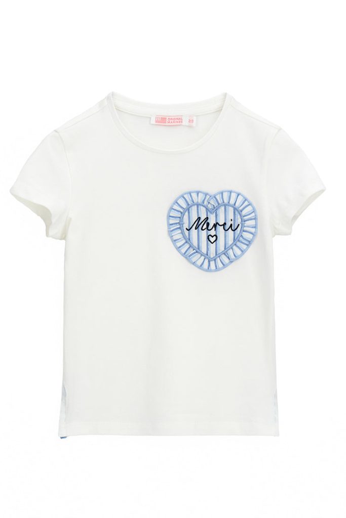 T-shirt Mademoiselle Girl avec applications