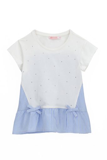 T-shirt Mademoiselle Girl avec strass