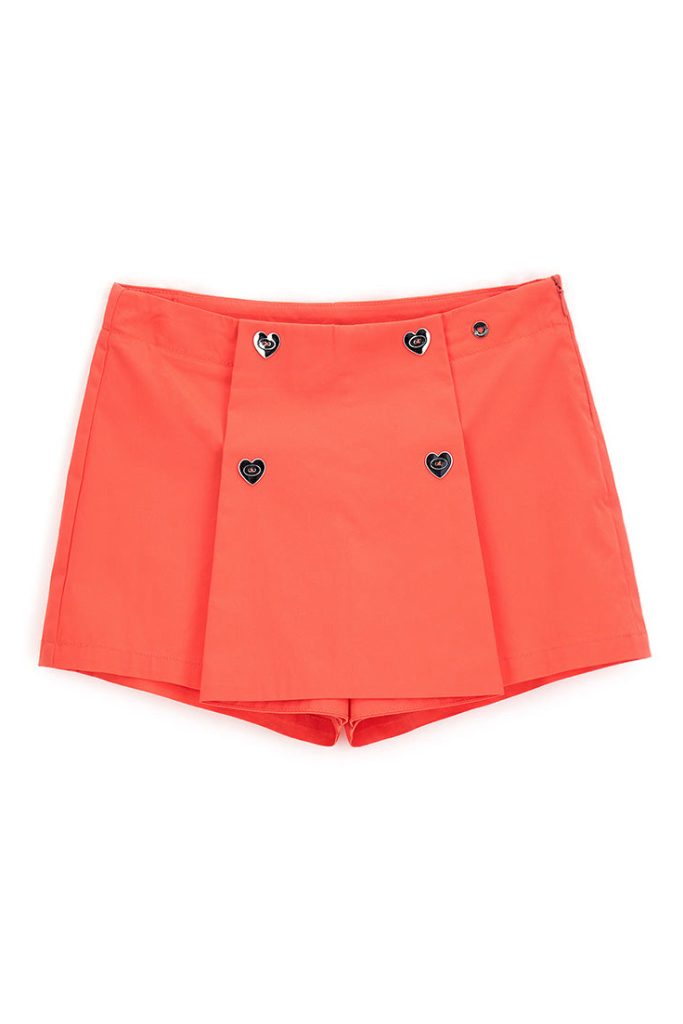 Bermuda Mademoiselle Girl avec faux boutons