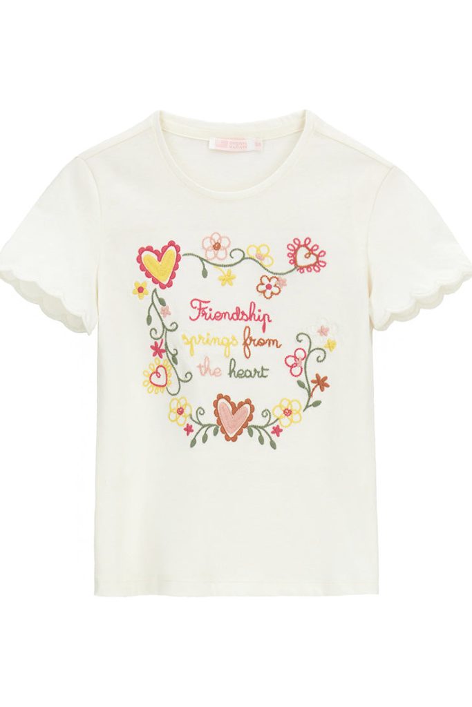 T-shirt Arty Wild Girl avec broderie