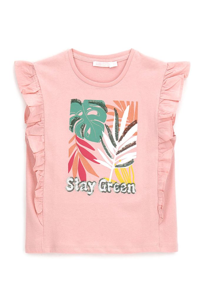 T-shirt Arty Wild Girl à volants
