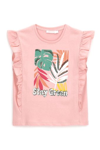 T-shirt Arty Wild Girl à volants
