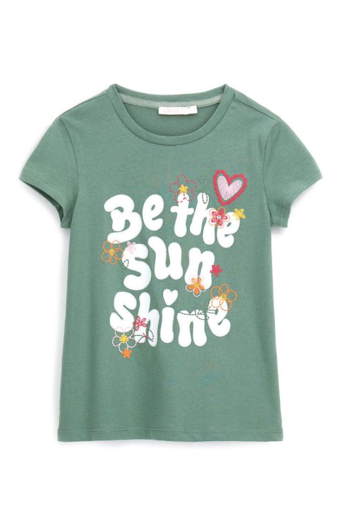 T-shirt Arty Wild Girl avec broderie 1