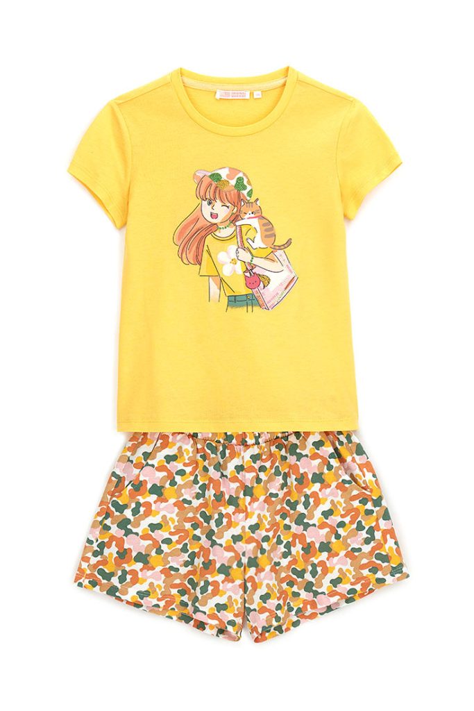 Ensemble t-shirt et short Arty Wild Girl