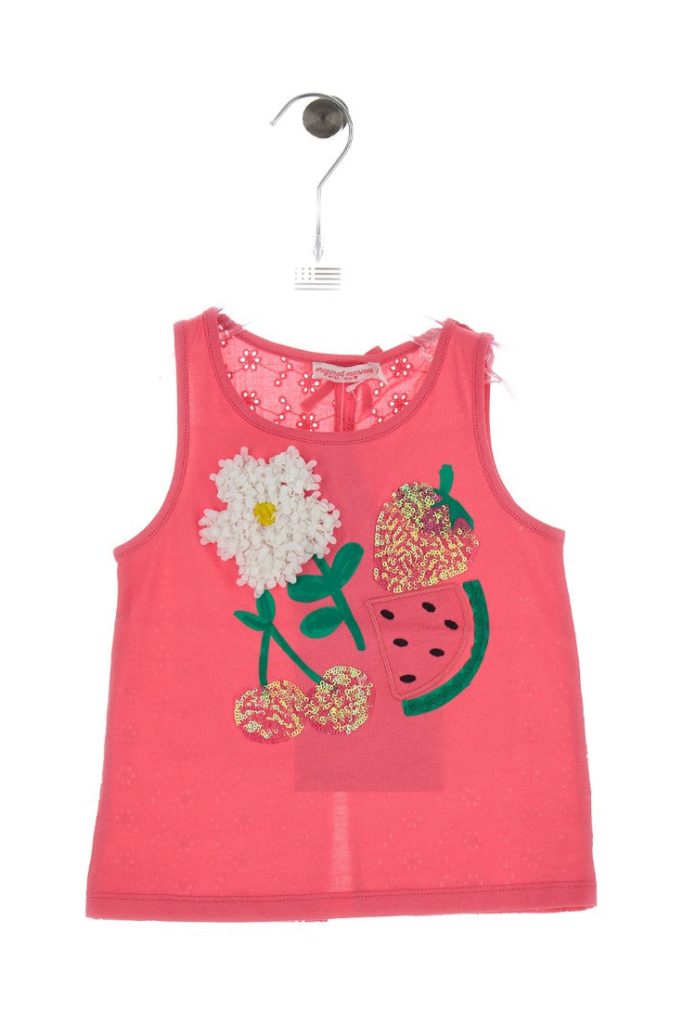 T-shirt Suntastic Girl avec imprimé marron