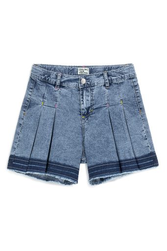 Short en jean à franges Capsule Denim Girl