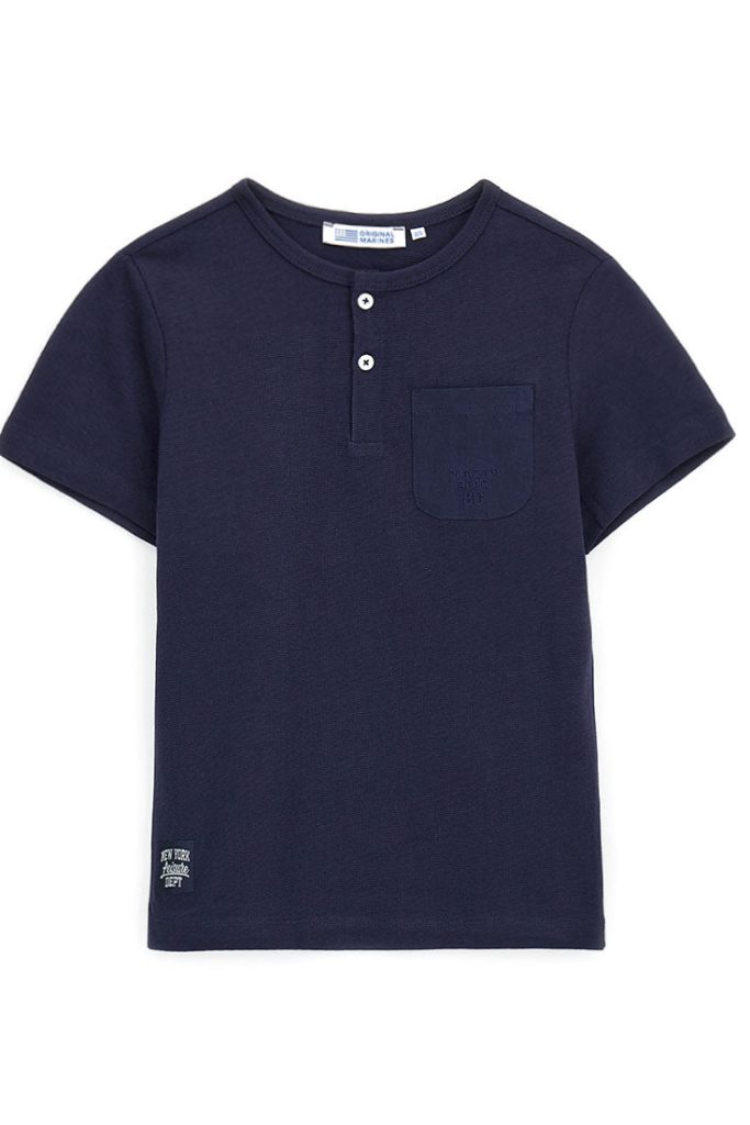 T-shirt à col Serafino spécial et informel pour adolescent