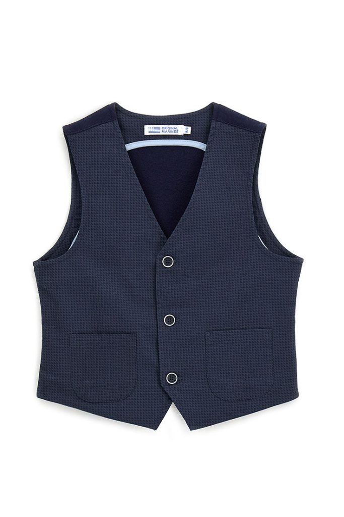 Gilet en lin et coton spécial et informel pour adolescent
