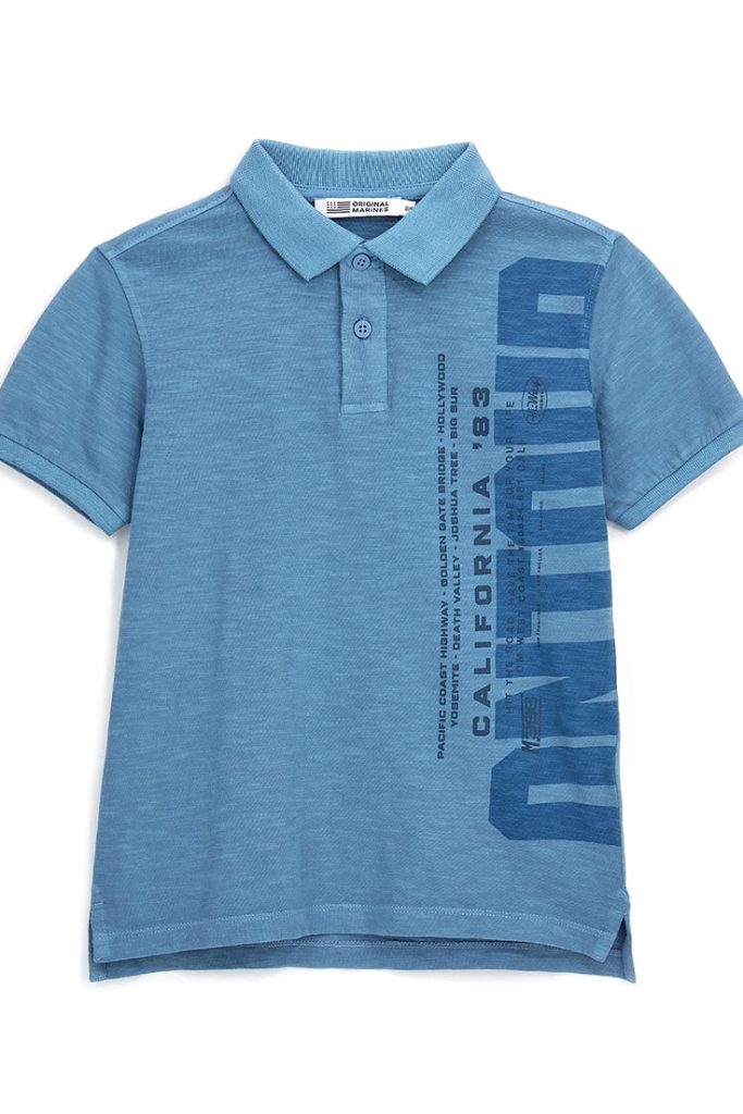 Polo camionneur en denim pour adolescent