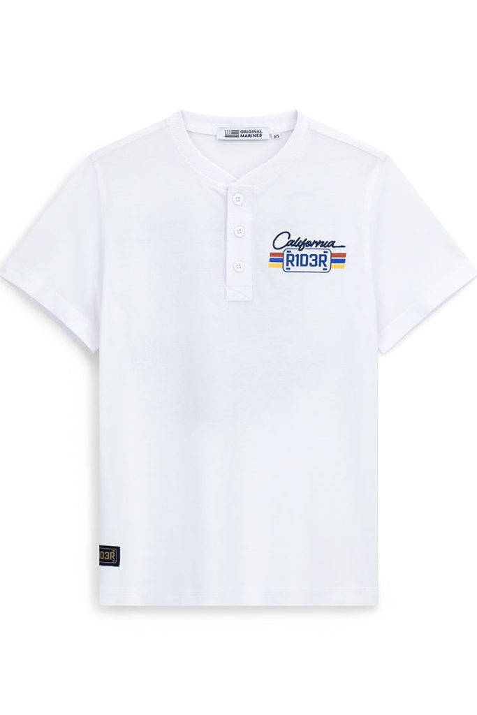 T-shirt en jean Truker pour adolescent avec broderie