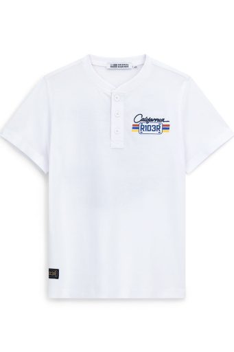 T-shirt en jean Truker pour adolescent avec broderie