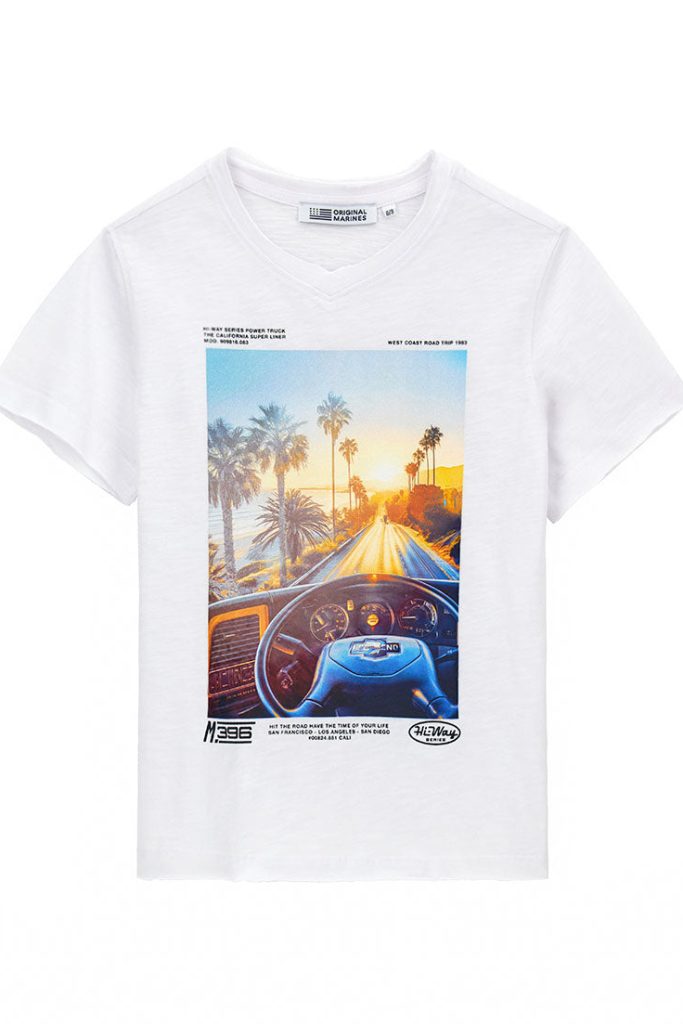 T-shirt en jean Truker pour adolescent, coupe brute 1