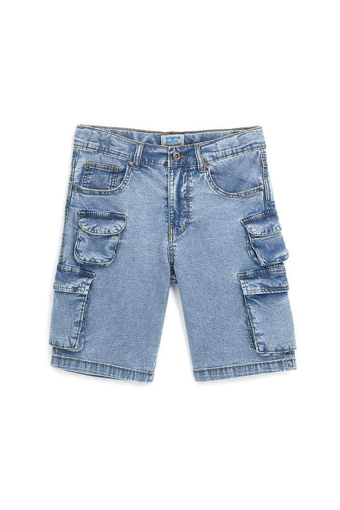 Jean bermuda cargo Capsule Denim pour adolescent