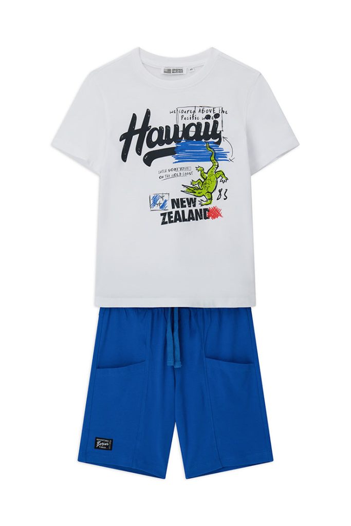 Ensemble t-shirt et bermuda Amazonia pour adolescent