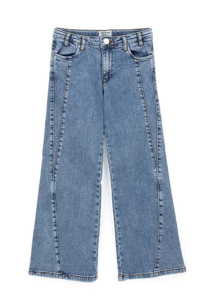 Capsule Denim Teen Girl Jean jambe large 2