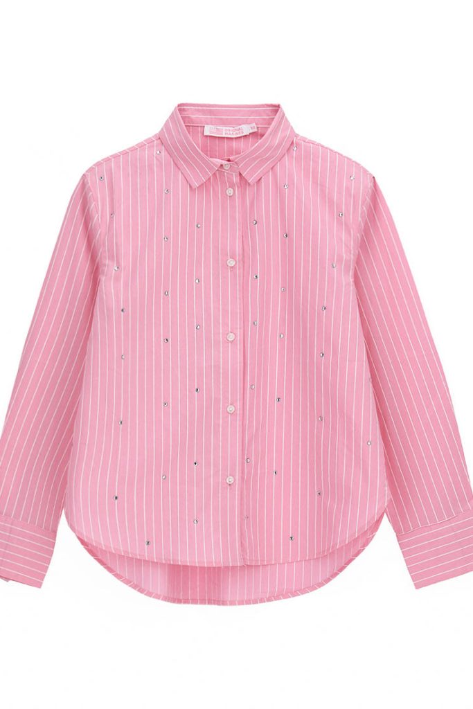 Chemise rayée Spring Bloom pour adolescente