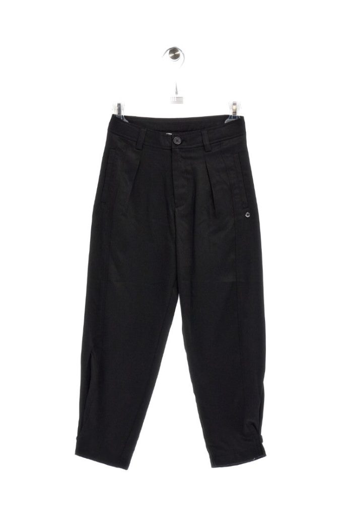 Pantalon en viscose noir et blanc pour adolescente
