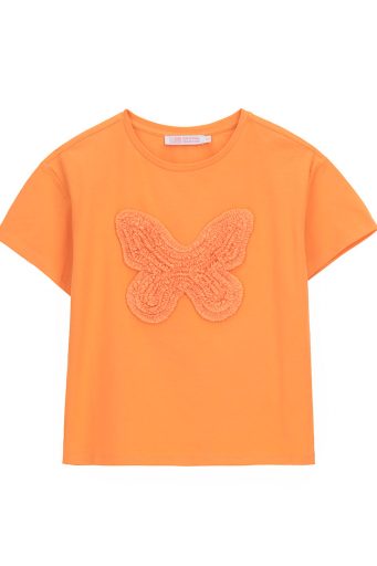 T-shirt Spring Bloom pour adolescente avec applications