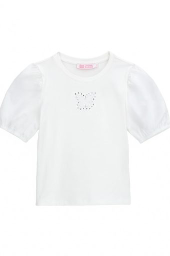 T-shirt Spring Bloom pour adolescente avec papillon