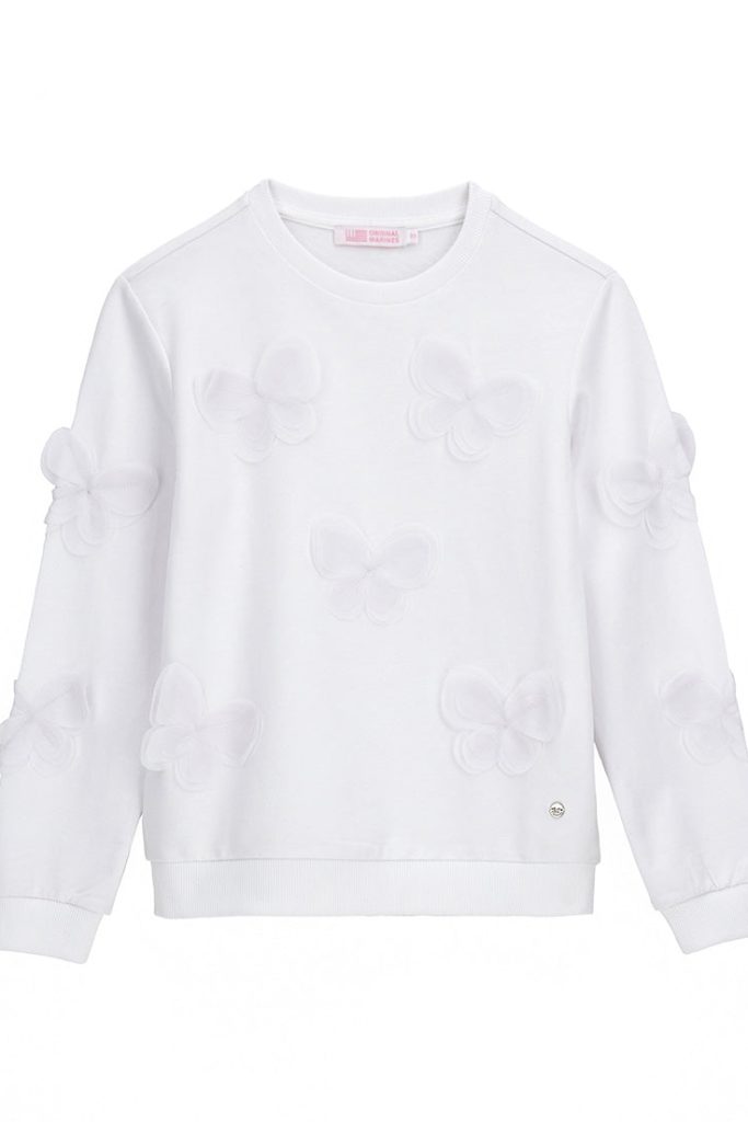 Sweat-shirt Spring Bloom pour adolescente avec papillons