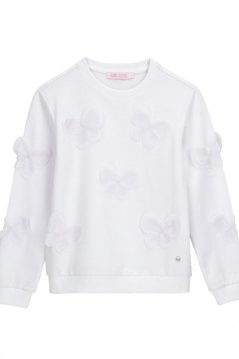 Sweat-shirt Spring Bloom pour adolescente avec papillons