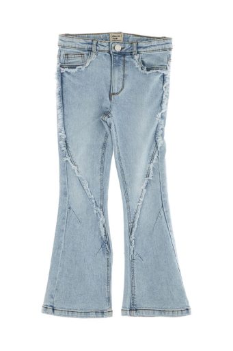 Jean évasé à franges Capsule Denim pour adolescente 1