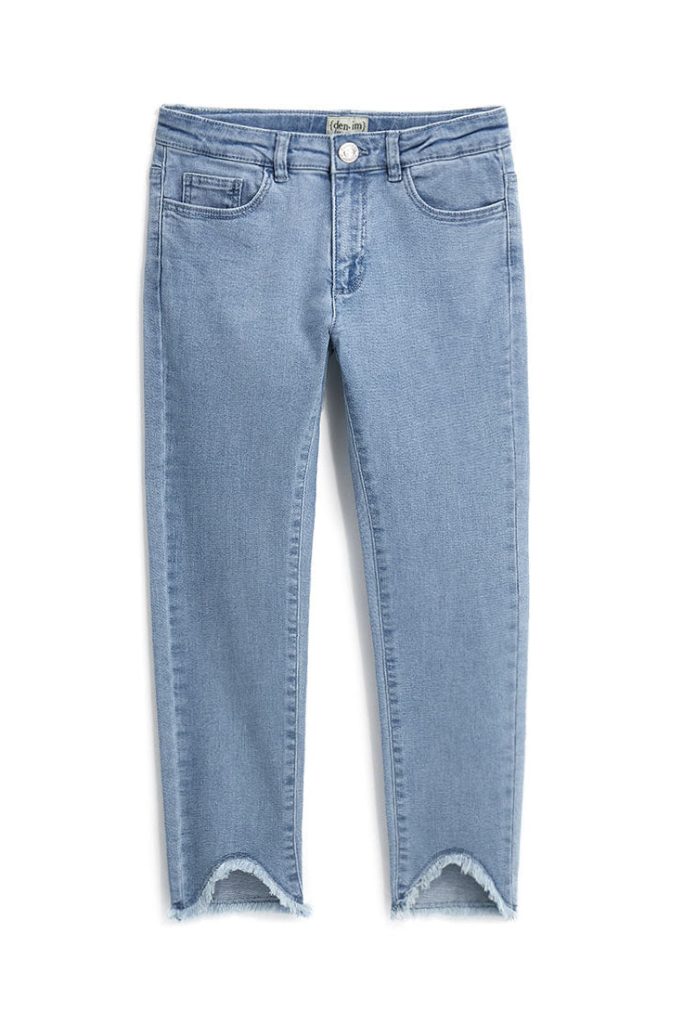 Jean skinny à franges Capsule Denim pour adolescente